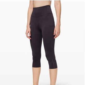 NWT Lululemon Fast Free Crop II Nulux 19" Leggings Intergalactic Sz 8